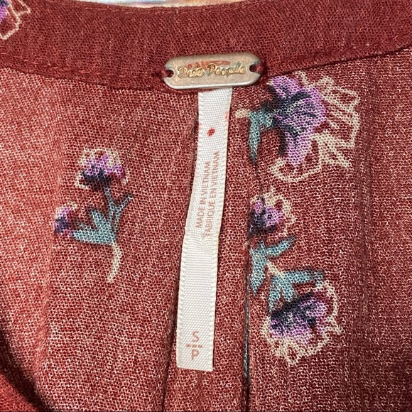 Free People Red Snap Out Of It Sleeveless Swing Dress Sz S - Picture 9 of 16